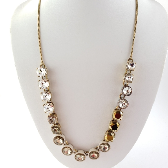 J. Crew Necklace Brulee Mixed Stones - Picture 5 of 16